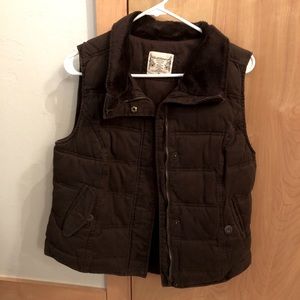 Women’s Ruff Hewn Brown Fur Vest